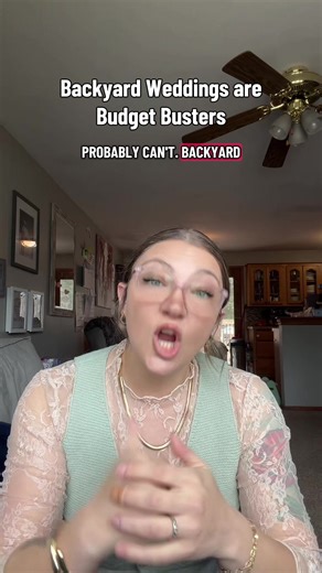 If you think a tent in a backyard is cheaper or easier, you’re lying #weddingbudgethack #weddingbudgettips #backyardwedding #diywedding #2027wedding