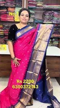 Offer sale Semi Gadwal silk sarees only for Rs 2200 free shipping. Contact 6300372143 for orders.