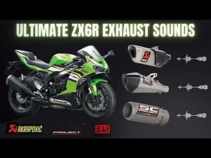 Kawasaki ZX6R Exhaust Compilation: BEST Sounding Exhausts (Akrapovic, Yoshimura, SC Project & More)