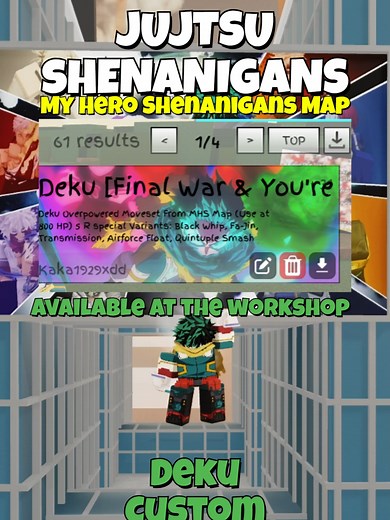 Deku's Final War Custom Moveset in Roblox