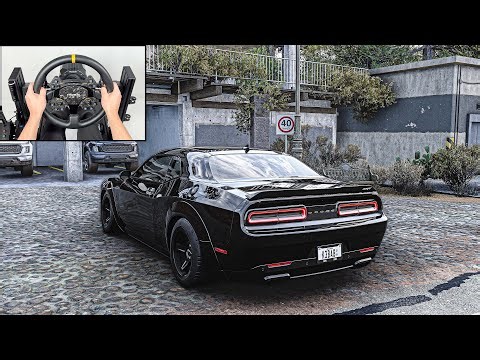 Dodge Challenger SRT DEMON | Forza Horizon 5 | Steering Wheel Gameplay
