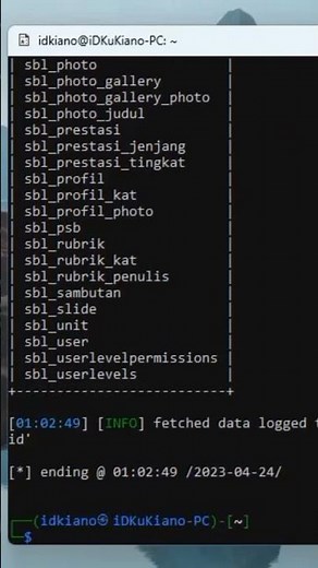 SQL Injection Menggunakan SQLmap #kali #kalilinux #linux #database #pemula