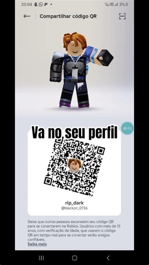 irei fazer video explicando como ler o qr code!!