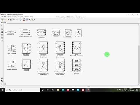Simulink model for Three Phase Transformer