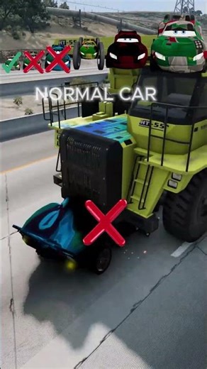 Big & Small Cars vs Giant Lightning McQueen – Ultimate Crash Test! 🚗🔥 | BeamNG.drive