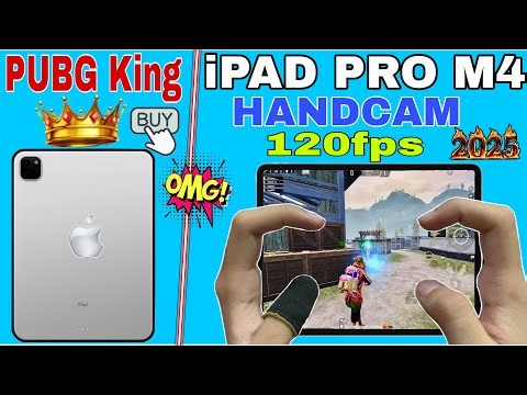 iPad Pro m4 😍 PUBG HANDCAM Smooth + 12 FPS 🔥 pubg test / Gameplay/ Best Sensitivity #ipadprom4 2025