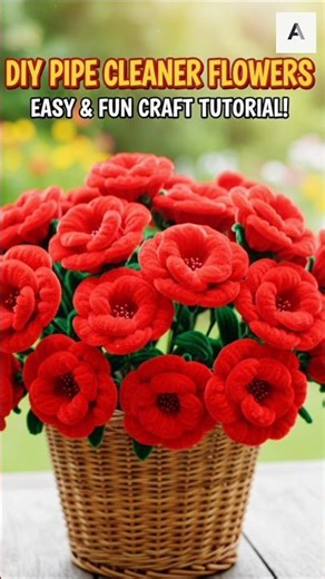 "Valentine's Day Special: Easy Pipe Cleaner Roses (DIY Fuzzy Wire Craft)"#valentinespecial #diy