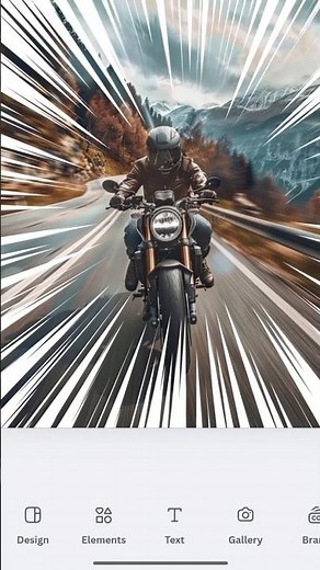 How to Make Bike Speed Effect in Canva | Easy Photo Editing Trick For beginners. 🚴‍♂️