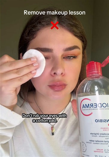 Remove makeup lesson ✅❌save / share / try ✨