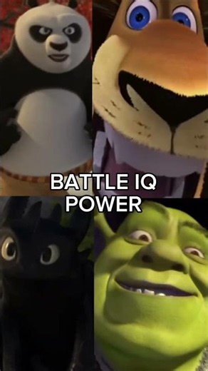 Po vs Toothless vs Shrek vs Alex