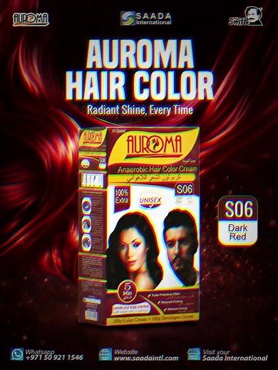 5-Min Dark Red Hair Transformation 🔥 | Auroma S06