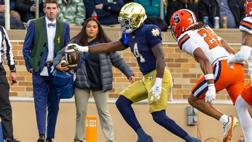 Jeremiyah Love is on the verge of breaking several incredible Notre Dame records
