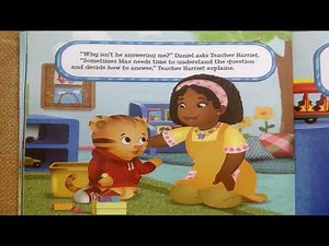 Daniel Tiger's neighborhood, Daniel and Max play together, read aloud illustrated book