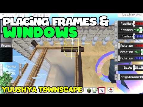 Placing Windows and Frames with the Yuushya Townscape mod #minecraft