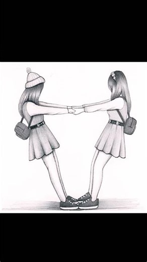 Friends sketching💎❤#drawing #sketching #art #songs #friends #yarristatus#friendship #shorts