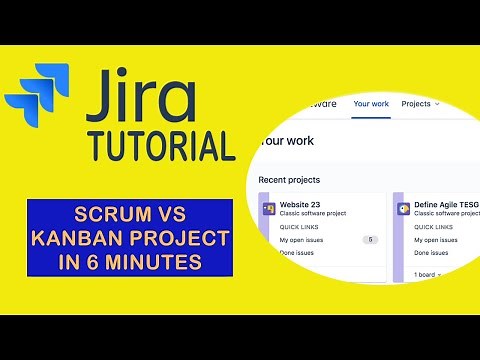 Scrum Project vs Kanban Project in 6 minutes - JIRA Tutorial