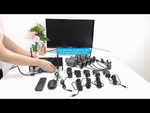 Techage- Wireless Security Camera System Installation Easy Set up by Wireless