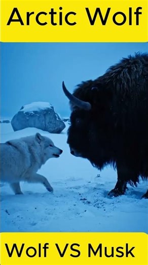 Arctic Wolf VS Musk OX | #arcticwolf #musk