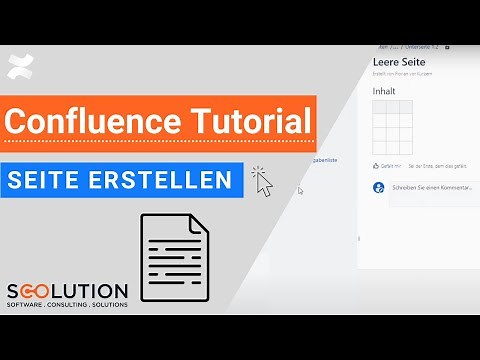 Create a Confluence page | Confluence Tutorial (German)
