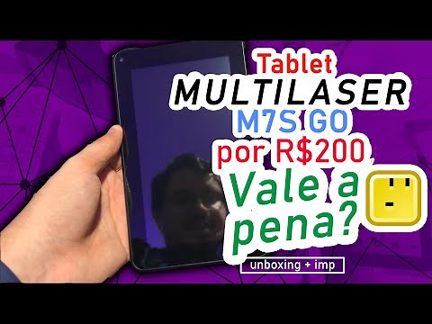Tablet M7S Go, Multilaser por R$200 vale a pena em 2020? 🤔 Unboxing e impressões