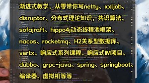 从零写框架系列课程:nacos更新完毕，rocketmq正在更新中，H2关系型数据库即将更新！！！