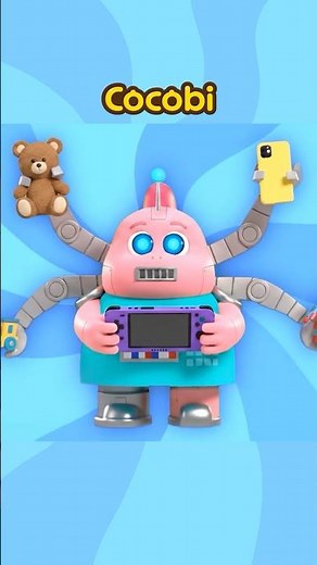 Let's play with Robot Mom all day! 🤖🎮 #Shorts #forKids #Cocobi