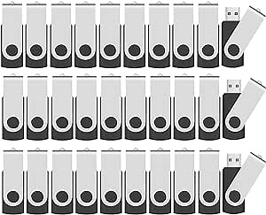 ABLAZE 4GB USB Flash Drive 100 Pack, USB 2.0 Thumb Drives Bulk Memory Sticks Pendrives 100PCS (Black)