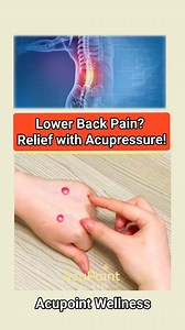 90K views · 1.4K reactions | Lower Back Pain? Relief with Acupressure! #lowerbackpain #backpainrelief #backpain #acupuncture #healthytips | Acupoint Wellness | Facebook