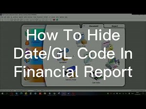 How To Hide Date/GL Code In Financial Report 如何隐藏财务报告里的日期 | SQL Accounting