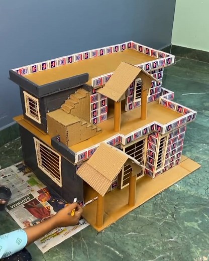 DIY Miniature Matchbox House Craft Tutorial