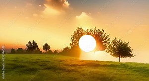 Environmental harm due to climate change impacts and degradation. Concept Climate change effects, Environmental degradation, Ecosystem destruction, Deforestation impact, Pollution consequences