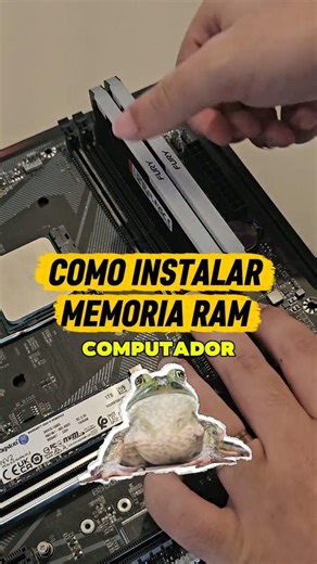 Como instalar memória RAM no PC #fy #memoria #tech #ram #pc #gamer #tech