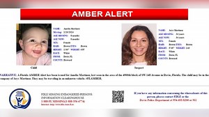 Florida Amber Alert issued for 8-month old baby girl missing from Davie