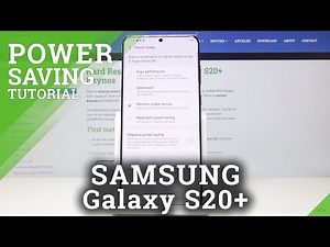 Battery Saver SAMSUNG Galaxy S20+ | How to Enable Power Saving Mode