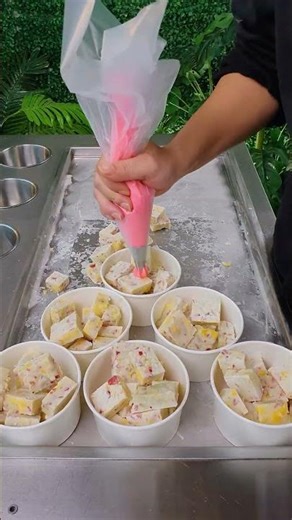 Exotic Tropical Fruit Ice Cream Creation #shorts