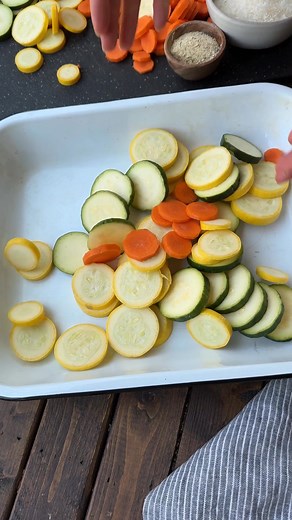 4.8K views · 42 reactions | This easy and delicious recipe combines the savory flavors of cheese and basil with roasted vegetables for a satisfying and nutritious meal. Perfect for those end of summer veggies!燎勒 Recipe: https://ohsweetbasil.com/cheesy-basil-roasted-vegetables/ #veggies #cheesybasilveggies #recipe #ohsweetbasil | Sweet Basil | Facebook