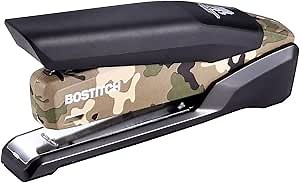 Bostitch Office Metal Spring Powered Stapler, One Finger, Supports Wounded Warrior Project, Camouflage (INP28-WW)