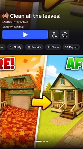 Cleaning ALL The Leaves in Roblox! 🧹🍃 (From Yard to Balcony) #Roblox #gaming #robloxgaming