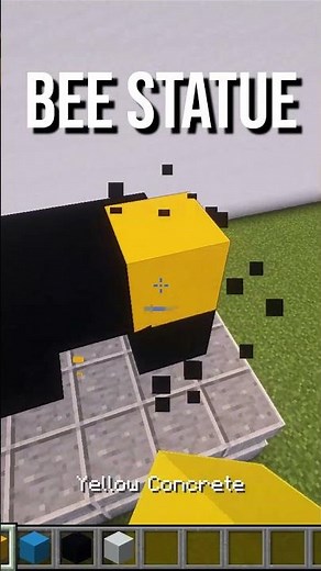 Bee Statue Tutorial #minecraft #minecraftbuilding #minecraftshorts #redstone #minecrafttutorial