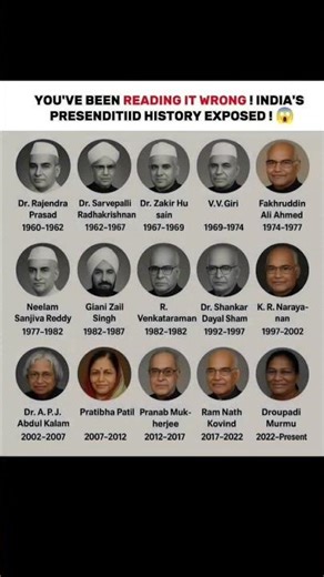 “You’ve Been Reading It Wrong! 😱 The Real Timeline of India’s Presidents Revealed 🇮🇳”