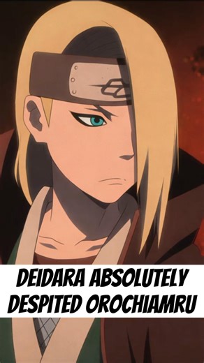 Why Deidara hated Orochimaru? #naruto #deidara #akatsuki #orochimaru #anime #manga #narutoedit