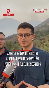 Ministri i Mbrojtjes, Pirro Vengu, ka bërë të ditur se tuneli i Skërficës që lidh Gjirokastrës me Sarandën dhe kalon përmes Delvinës, është mbyllur përkohësisht për qarkullimin e mjeteve për shkak të tymit nga zjarret. Në një prononcim për Report Tv, Vengu pohoi se tuneli është mbyllur për të shmangur aksidentet. •Për të lexuar artikullin e plotë, klikoni linkun në bio #shqiptarjacom #pirrovengu #dn | Shqiptarja.com