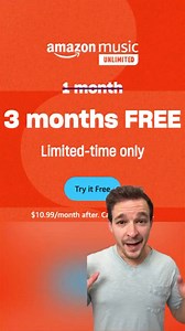 3 months of Amazon Music Unlimited 100% FREE ( FREE TRIAL: www.tryamazonmusic.com/6yyknq ) #amazonmusic #amazonmusicfree #amazonmusicfreetrial #ourfavoritefinds | Favorite Finds