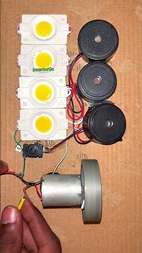 Can a Mini Flywheel Generator Power LEDs and Buzzers? | DIY Test #diy #tech #science #innovation