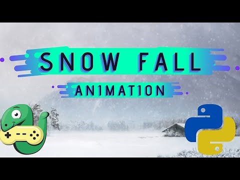 Snow Fall Animation | How to Make it Snow | Python Project