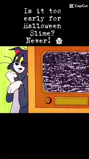 Little known fact: Halloween season begins when the Halloween Slime starts 🎃 #slime #halloween #fypage