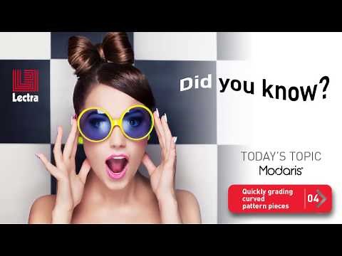 LECTRA MODARIS - Did you know? # 4 - Quickly grading curved pattern pieces