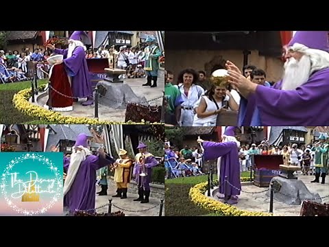Disney World Magic Kingdom Merlin Sword in the Stone Pulling of the sword ceremony Show 1993 HD