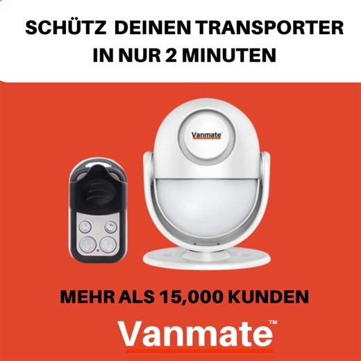 Wusstest du, dass jeder dritte Handwerker schon mal Werkzeug geklaut bekommen hat? Wenn dir die Sicherheit deines Lieferwagens bisher nicht so wichtig war – vielleicht solltest du’s dir nochmal überlegen. Hol dir das führende Alarmsystem für Lieferwagen und sei einer von über 25.000 Lieferwagenbesitzern, die schon auf unsere Alarmanlagen setzen. Warum Vanmate? ✅ In ein paar Minuten eingebaut und startklar ✅ Instalieren & vergessen – die Batterie hält bis zu 6 Monate ✅ Mega laut – Diebe hauen sch
