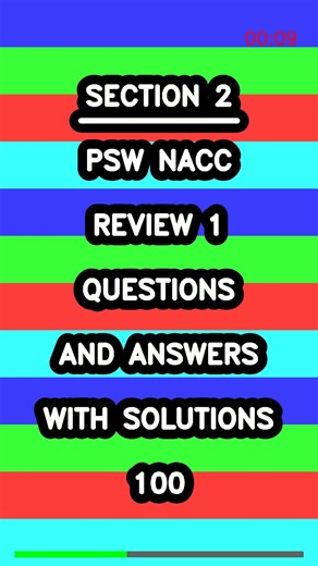 Psw Nacc Review 1 Questions And Answers With Solutions 100 Latest